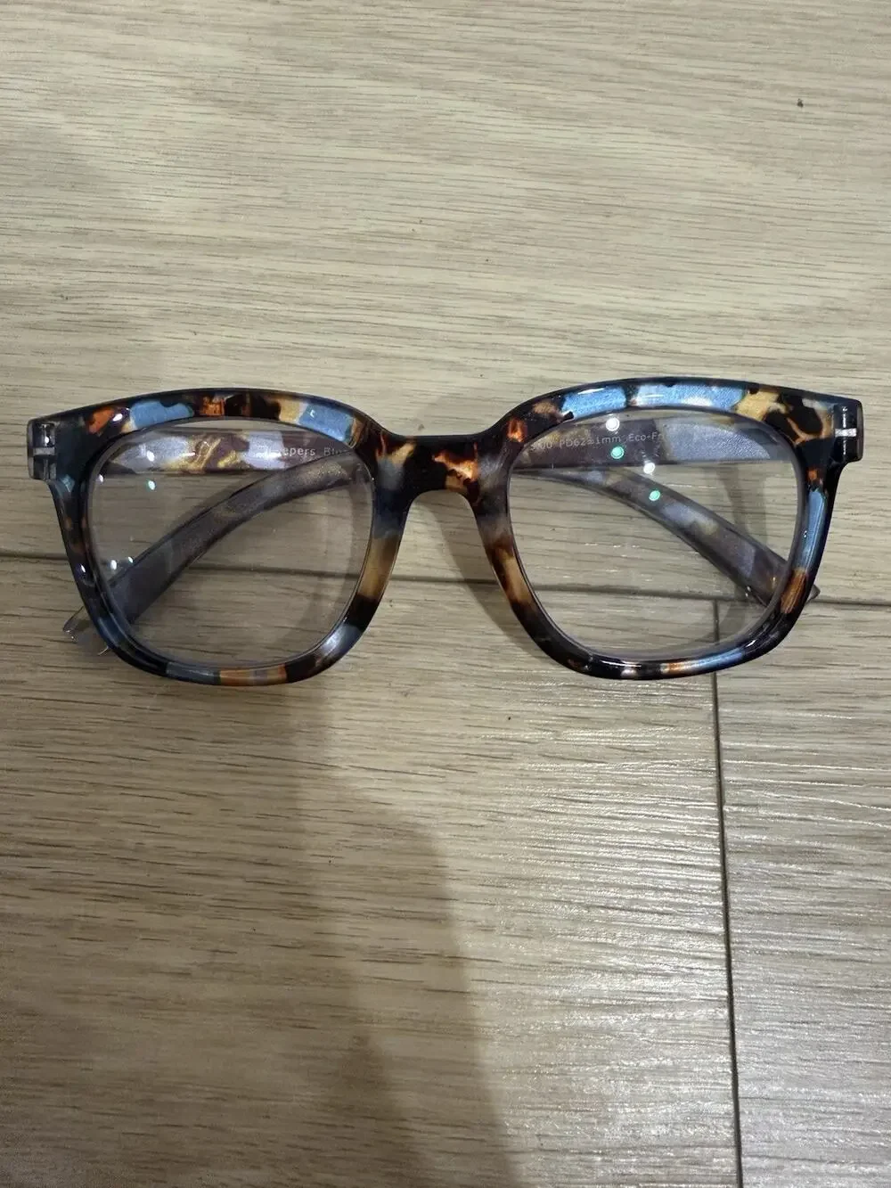 Peepers To The Max Reading Eyeglasses +3.00 Blue Light Filtering Blue Quartz